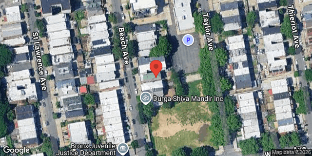 Aerial map of 1126 BEACH AVENUE, Bronx