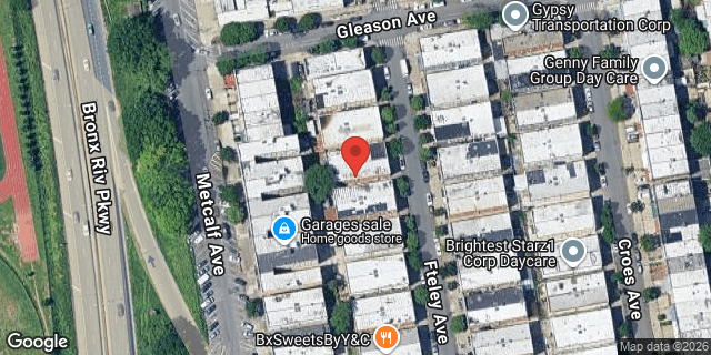 Aerial map of 1153 FTELEY AVENUE, Bronx