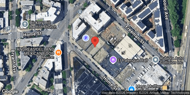 Aerial map of 1051 HOME STREET, Bronx