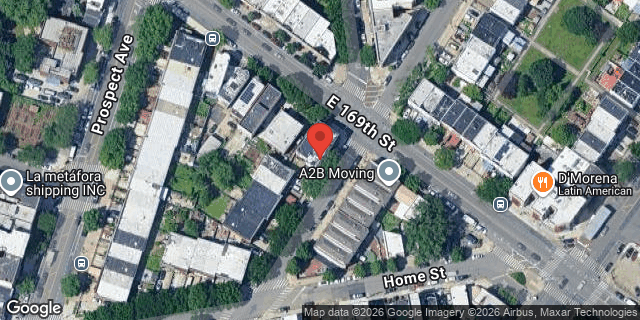 Aerial map of 1251 REV JAMES POLITE AVE, Bronx
