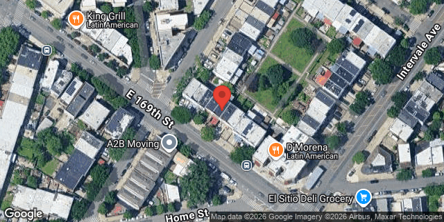 Aerial map of 885 EAST 169 STREET, Bronx