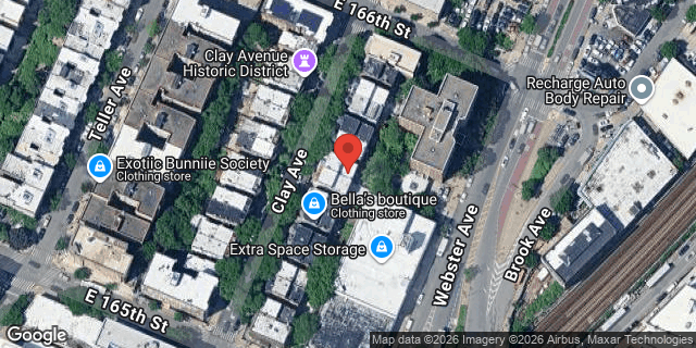 Aerial map of 1056 CLAY AVENUE, Bronx