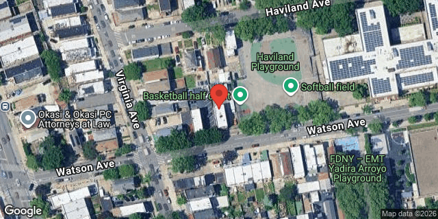Aerial map of 1933 WATSON AVENUE, Bronx