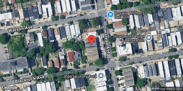 Aerial map of 1067 OLMSTEAD AVENUE, Bronx
