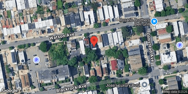 Aerial map of 2054 WATSON AVENUE, Bronx