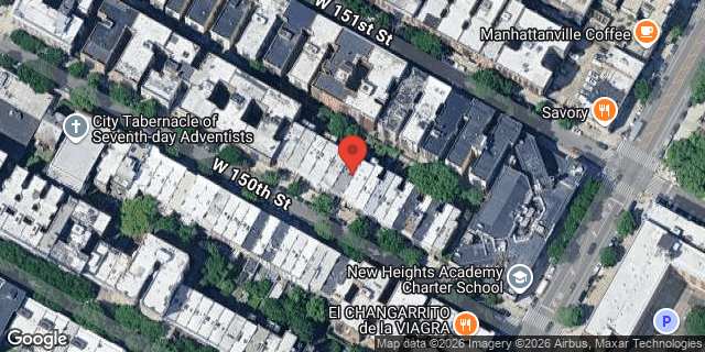 Aerial map of 521 WEST 150 STREET, Manhattan