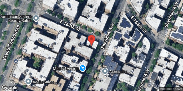 Aerial map of 999 SHERIDAN AVENUE, Bronx