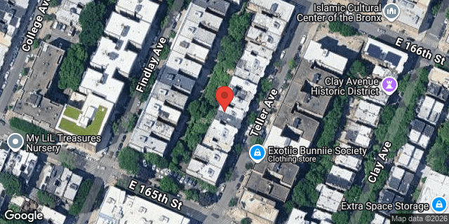 Aerial map of 1059 TELLER AVENUE, Bronx