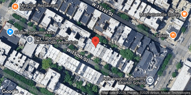 Aerial map of 527 WEST 150 STREET, Manhattan