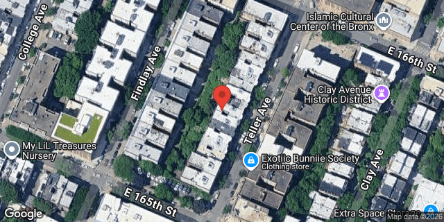 Aerial map of 1061 TELLER AVENUE, Bronx