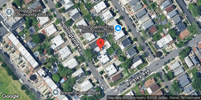Aerial map of 1012 HUNTINGTON AVENUE, Bronx