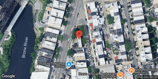 Aerial map of 1223 COLGATE AVENUE, Bronx
