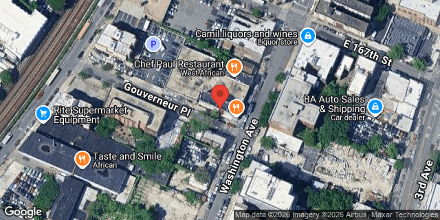 Aerial map of 15 GOUVERNEUR PLACE, Bronx
