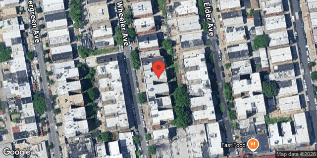 Aerial map of 1222 WHEELER AVENUE, Bronx