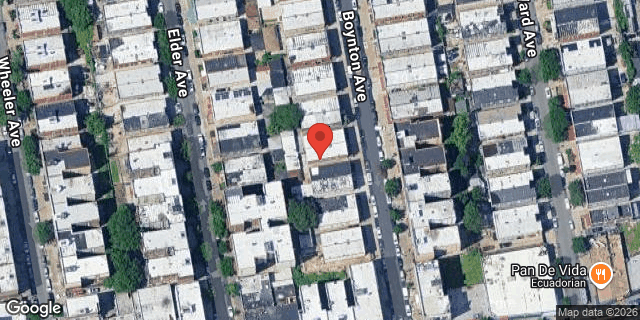 Aerial map of 1223 BOYNTON AVENUE, Bronx