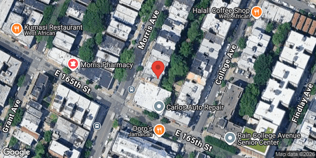 Aerial map of 1042 MORRIS AVENUE, Bronx