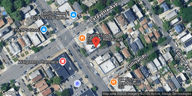 Aerial map of 3579 EAST TREMONT AVENUE, Bronx