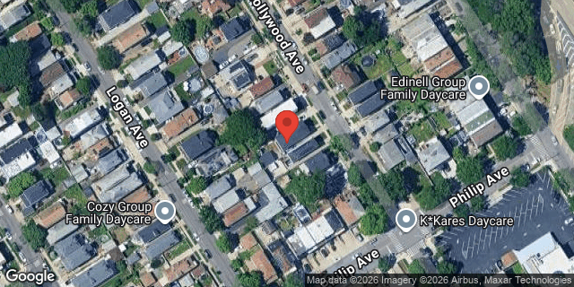 Aerial map of 819 HOLLYWOOD AVENUE, Bronx