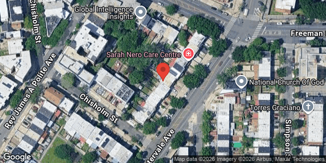 Aerial map of 1281 INTERVALE AVENUE, Bronx