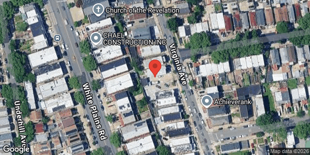 Aerial map of 1151 VIRGINIA AVENUE, Bronx