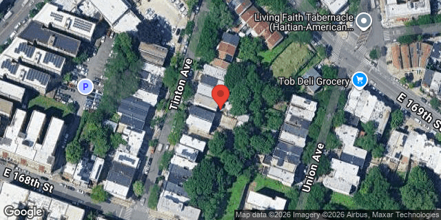 Aerial map of 1224 TINTON AVENUE, Bronx