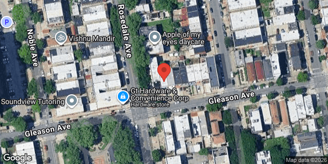 Aerial map of 1743 GLEASON AVENUE, Bronx