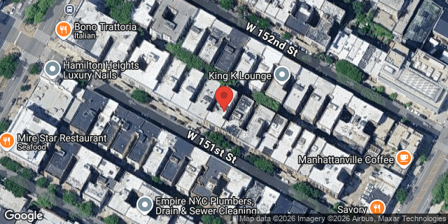 Aerial map of 527 WEST 151 STREET, Manhattan