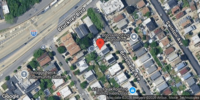 Aerial map of 1051 BRINSMADE AVENUE, Bronx