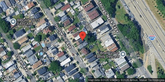 Aerial map of 830 HOLLYWOOD AVENUE, Bronx