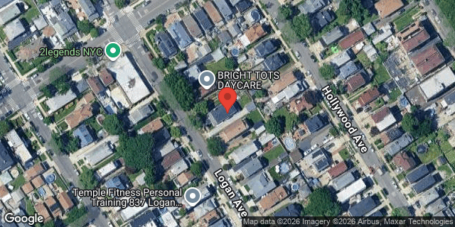 Aerial map of 850 LOGAN AVENUE, Bronx