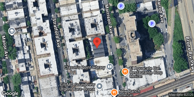 Aerial map of 1225 MORRISON AVENUE, Bronx