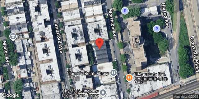 Aerial map of 1227 MORRISON AVENUE, Bronx
