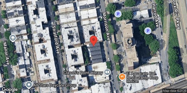 Aerial map of 1229 MORRISON AVENUE, Bronx