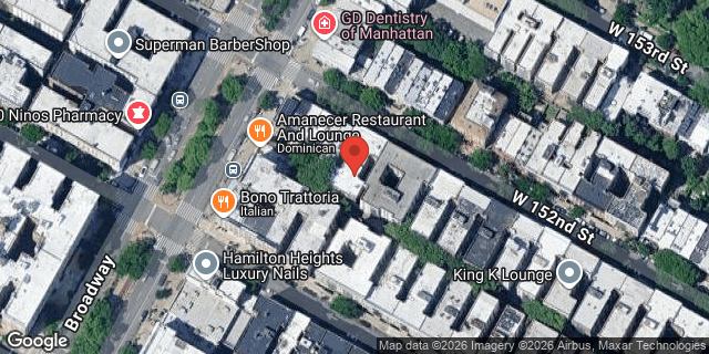 Aerial map of 584 WEST 152 STREET, Manhattan