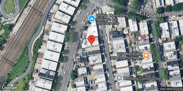 Aerial map of 1269 EVERGREEN AVENUE, Bronx
