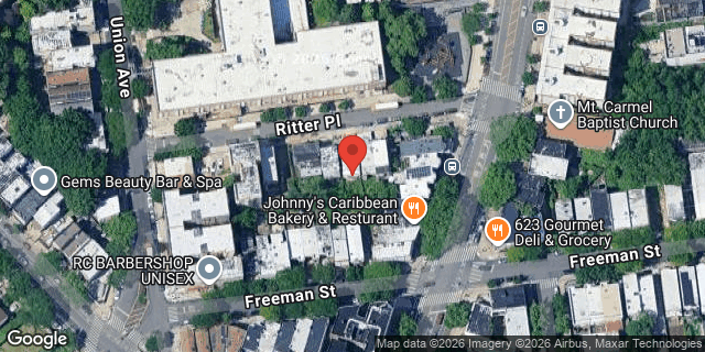 Aerial map of 822 RITTER PLACE, Bronx