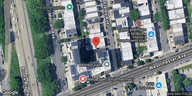 Aerial map of 1245 FTELEY AVENUE, Bronx