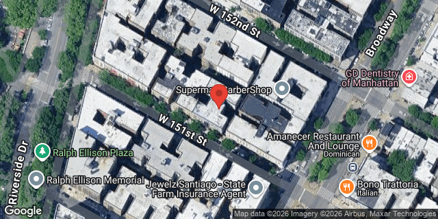 Aerial map of 605 WEST 151 STREET, Manhattan