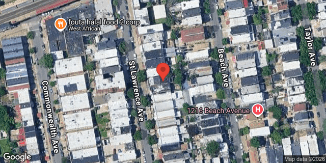 Aerial map of 1232 ST LAWRENCE AVENUE, Bronx