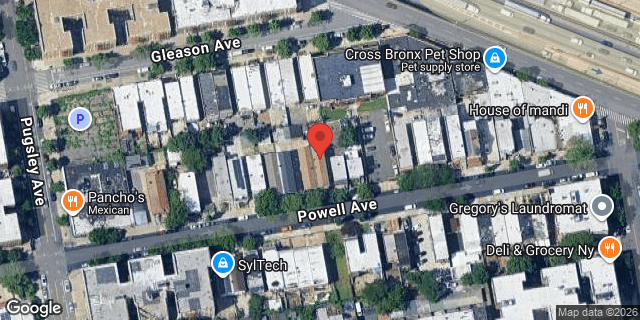 Aerial map of 2037 POWELL AVENUE, Bronx