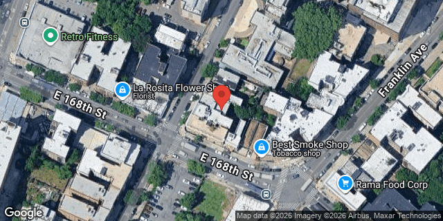 Aerial map of 1232 FULTON AVENUE, Bronx