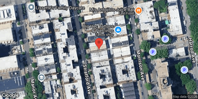 Aerial map of 1250 STRATFORD AVENUE, Bronx