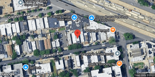 Aerial map of 2055 POWELL AVENUE, Bronx