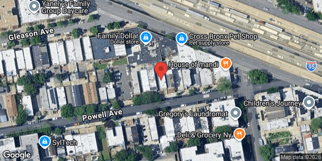 Aerial map of 2057 POWELL AVENUE, Bronx