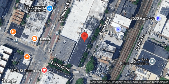 Aerial map of 415 EAST 167 STREET, Bronx
