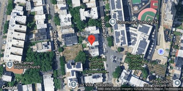 Aerial map of 1325 BRISTOW STREET, Bronx