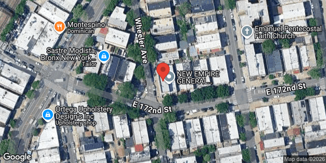 Aerial map of 1501 EAST 172 STREET, Bronx