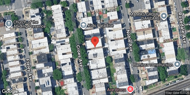 Aerial map of 1264 CROES AVENUE, Bronx