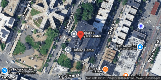 Aerial map of 1160 TELLER AVENUE, Bronx