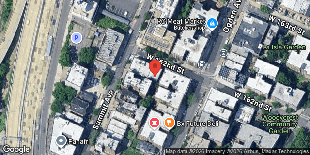 Aerial map of 160 WEST 162 STREET, Bronx